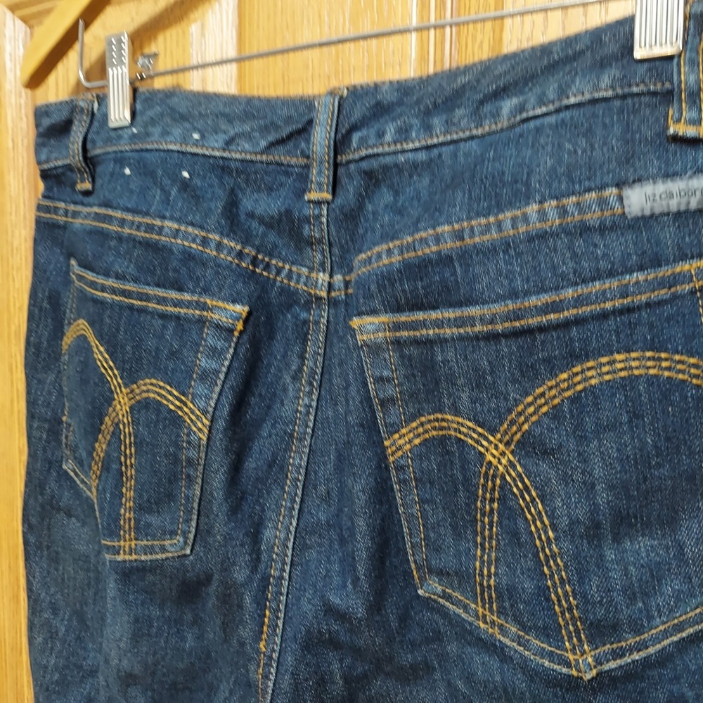 Liz Claiborne Women's Jeans Bootcut Dark Wash Size 10‎ Mid Rise